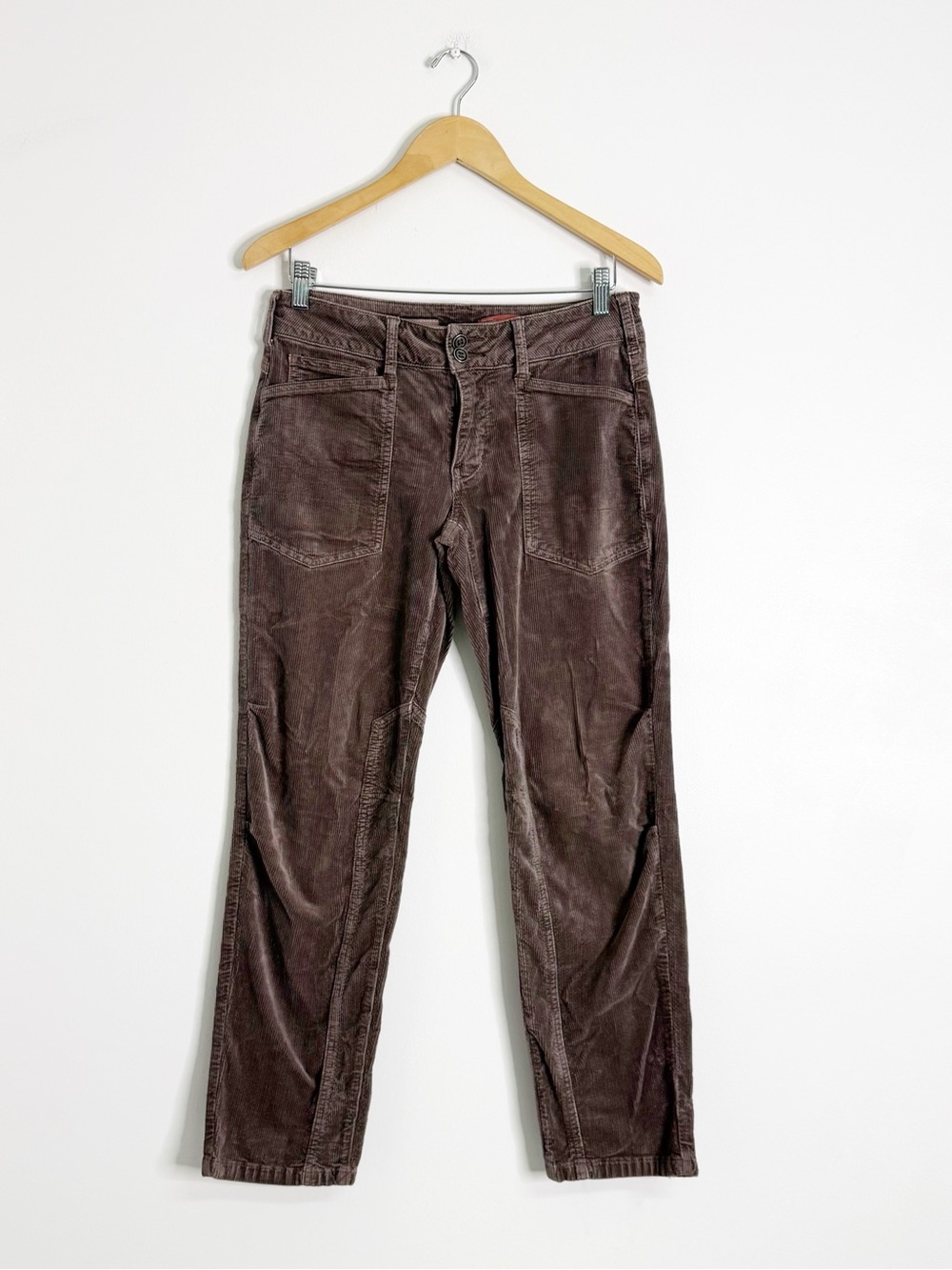 Pilcro The Wanderer Corduroy Pants Women’s Size 27 Brown Low Rise Stretch
